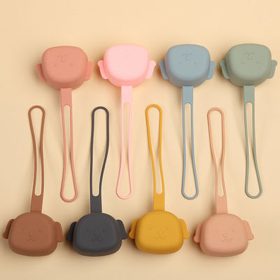 एक प्यारा बेबी सिलिकॉन उत्पाद पिल्ला आकार में डिशवॉशर सुरक्षित मोल्डिंग