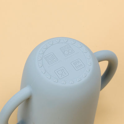 ढक्कन के साथ स्मेल प्रूफ सिलिकॉन स्ट्रॉ कप नॉन प्लास्टिक अनब्रेकेबल बीपीए फ्री